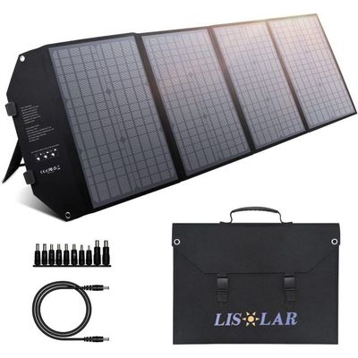 كيس الطاقة الشمسية القابلة للطي المحمول IP65 مقاوم للماء 100W شاحن لوحة شمسية قابلة للطي